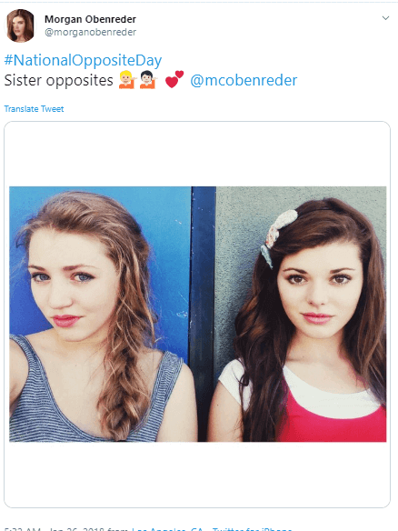 Morgan Obenreder Sister